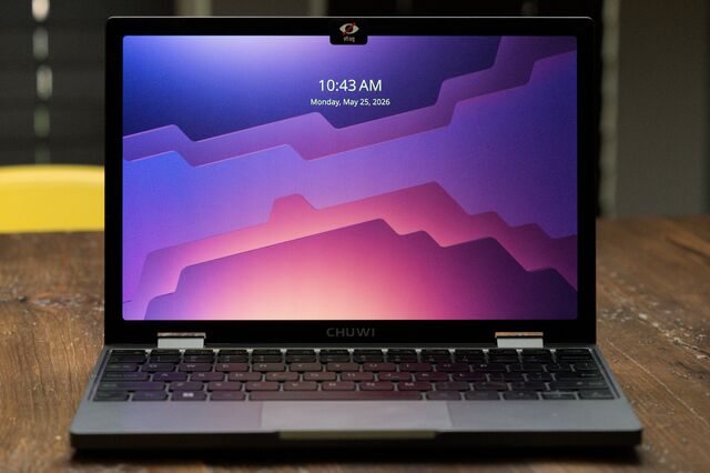 Chuwi Minibook X, KDE lock screen