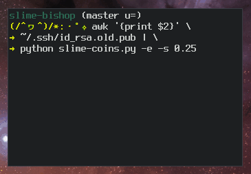 A gif showing the step-by-step process of mapping a number to an ASCII art image